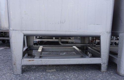Container 850 Liter aus V2A, einwandig, gebraucht