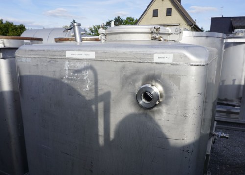 Container 850 Liter aus V2A, einwandig, gebraucht