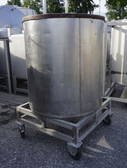 Behälter 850 Liter aus V2A, einwandig, gebraucht