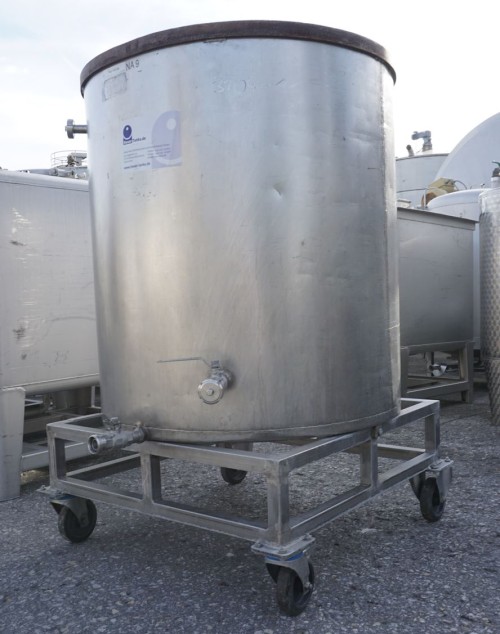 Behälter 850 Liter aus V2A, einwandig, gebraucht