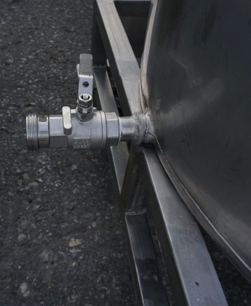 Behälter 650 Liter aus V2A, einwandig, gebraucht