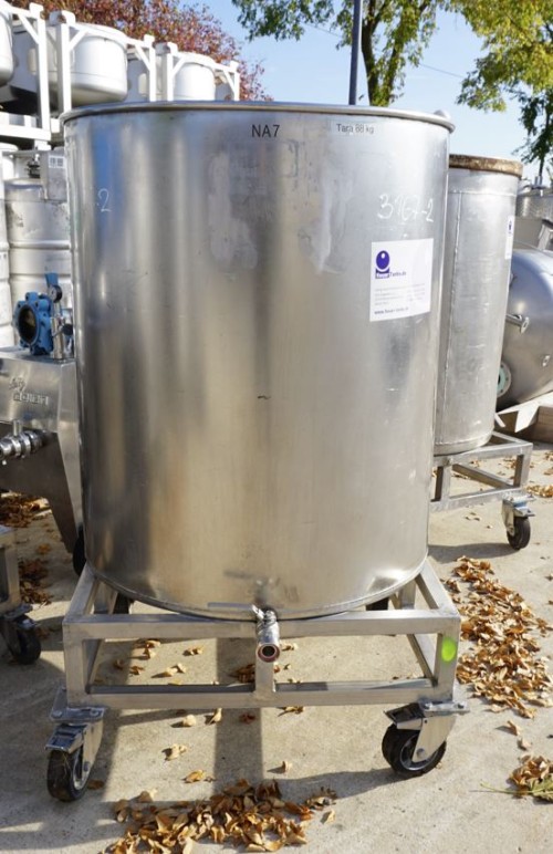 Behälter 600 Liter aus V2A, einwandig, gebraucht