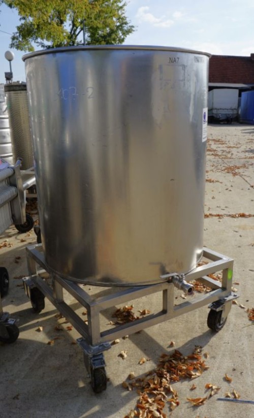 Behälter 600 Liter aus V2A, einwandig, gebraucht