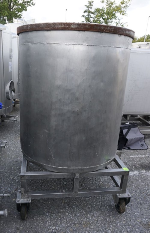 Behälter 600 Liter aus V2A, einwandig, gebraucht