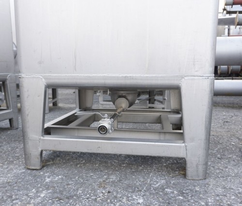 Wanne 900 Liter aus V2A, einwandig, gebraucht
