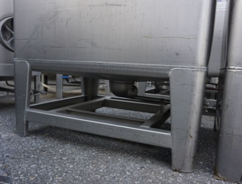 Wanne 900 Liter aus V2A, einwandig, gebraucht