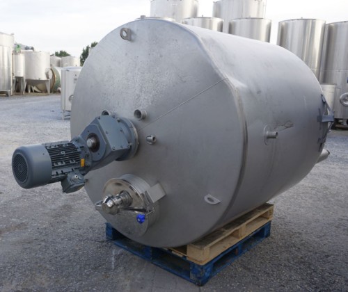 Behälter 2.100 Liter aus V4A, temperierbar, isoliert, gebraucht