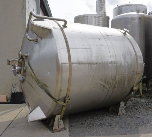 Behälter 7.000 Liter aus V2A, temperierbar, isoliert, gebraucht