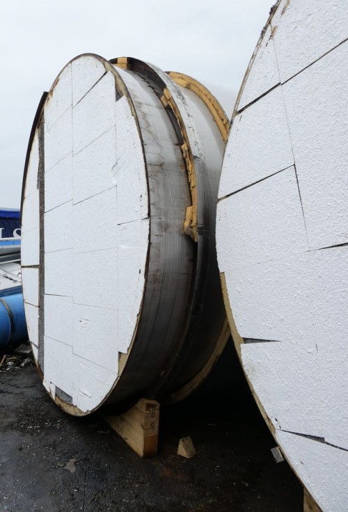 Behälter 120.000 Liter aus V2A isoliert, gebraucht