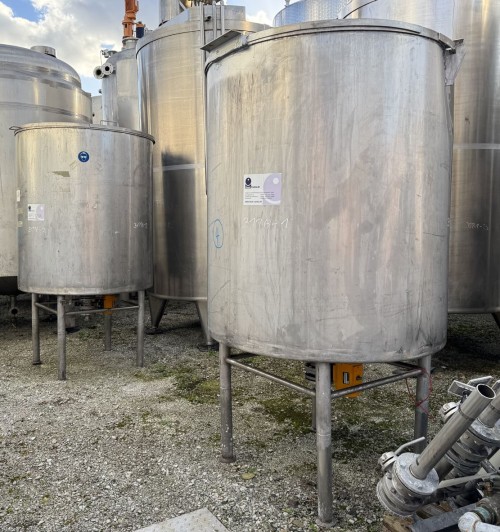 Behälter 2.000 Liter aus V2A einwandig, gebraucht