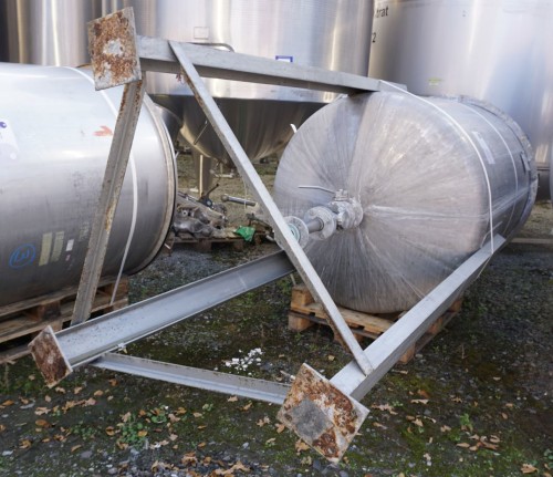 Behälter 2.000 Liter aus V2A einwandig, gebraucht