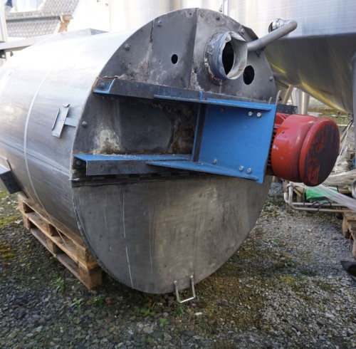 Behälter 2.000 Liter aus V2A einwandig, gebraucht