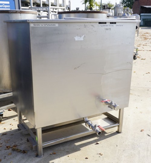 Wanne 800 Liter aus V2A, einwandig, gebraucht