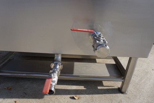 Wanne 800 Liter aus V2A, einwandig, gebraucht