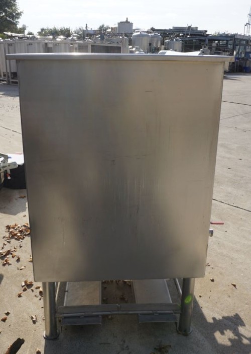 Wanne 800 Liter aus V2A, einwandig, gebraucht