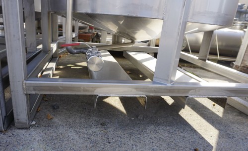 Behälter 1.000 Liter aus V2A, einwandig, gebraucht