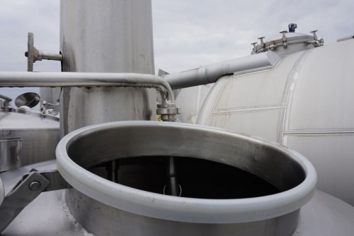 Behälter 700 Liter aus V2A isoliert, gebraucht