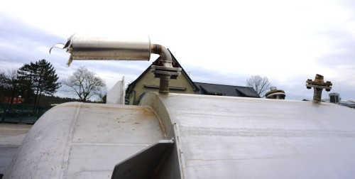 Behälter 3.640 Liter aus V4A temperierbar, isoliert, gebraucht