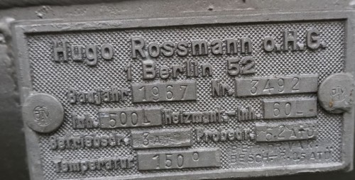 Behälter 500 Liter aus V2A temperierbar, gebraucht