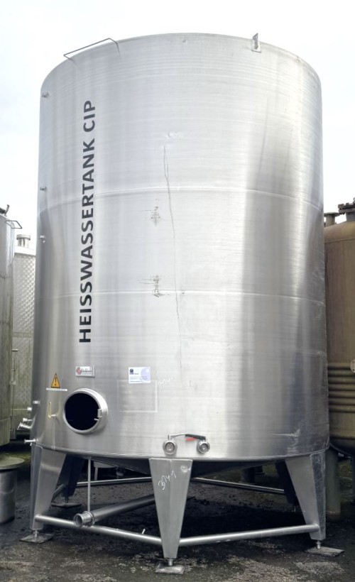 Behälter 37.000 Liter aus V2A, einwandig, gebraucht