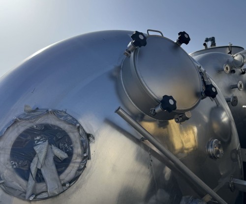 Konzentrattank 25.000 Liter aus V2A, einwandig, gebraucht