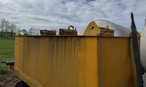 Stahltank mit Fahrgestell 2.500 Liter, gebraucht