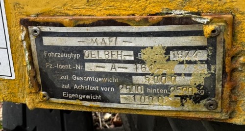 Stahltank mit Fahrgestell 2.500 Liter, gebraucht