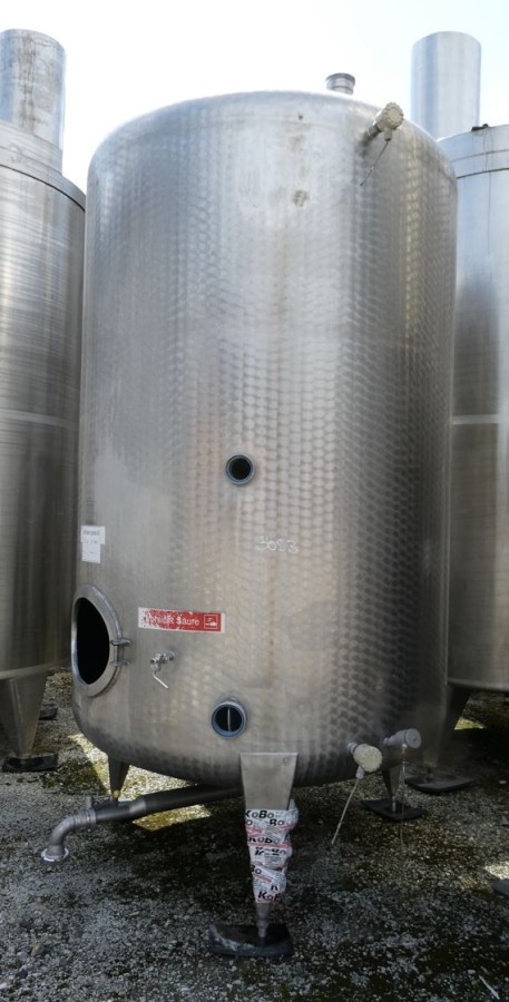 Behälter 6.220 Liter aus V2A, einwandig, gebraucht (ehem. Drucktank)