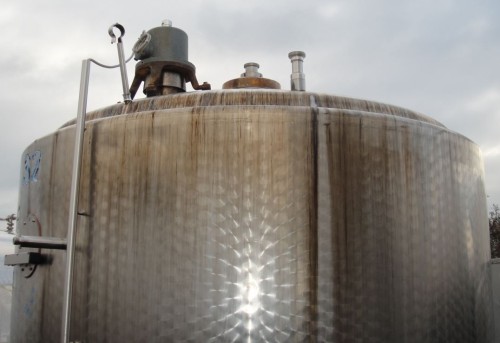 Behälter 5.000 Liter aus V2a, isoliert, gebraucht