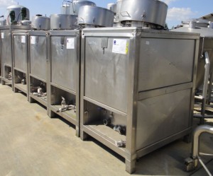 Durckbehälter 490 Liter aus V2A, gebraucht, temperierbar, isoliert