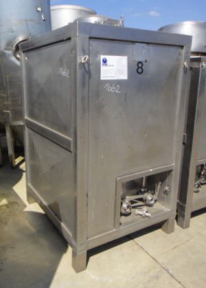 Druckbehälter 491 Liter aus V2A, gebraucht, isoliert