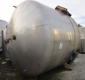 Behälter 21.500 Liter aus V4A, gebraucht, einwandig, temperierbar