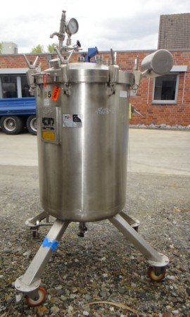 Druckbehälter 283 Liter aus V4A, gebraucht, einwandig