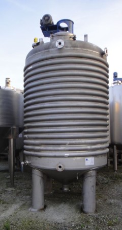 Behälter 8.800 Liter aus V4A, gebraucht, temperierbar