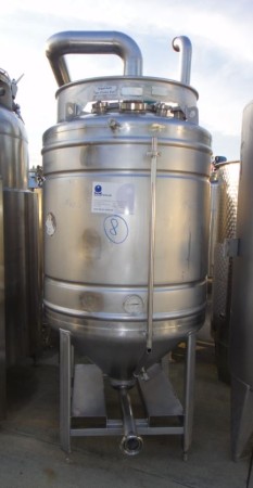 Behälter 1.000 Liter aus V2A, gebraucht, einwandig