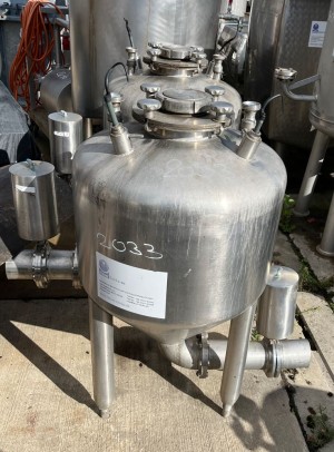 Behälter 120 Liter aus V2A, gebraucht, einwandig