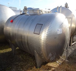 Behälter 6.000 Liter aus V2A, gebraucht, einwandig