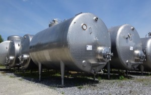 Behälter 10.000 Liter aus V2A, gebraucht, isoliert