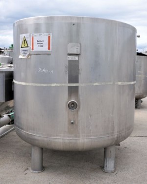 Behälter 4.150 Liter aus V4A temperierbar, gebraucht
