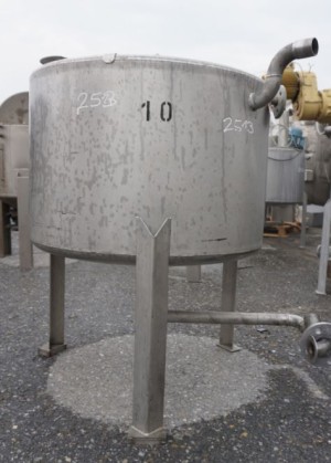 Behälter 250 Liter aus V4A, einwandig, gebraucht