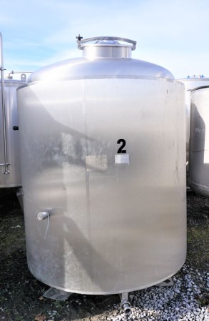 Behälter 2.400 Liter aus V2A isoliert, temperierbar, gebraucht