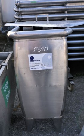 Wanne 500 Liter aus V2A, einwandig, gebraucht