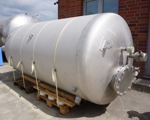 Druckbehälter 4.400 Liter aus V4A, einwandig, gebraucht