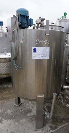 Behälter 500 Liter aus V4A einwandig, gebraucht