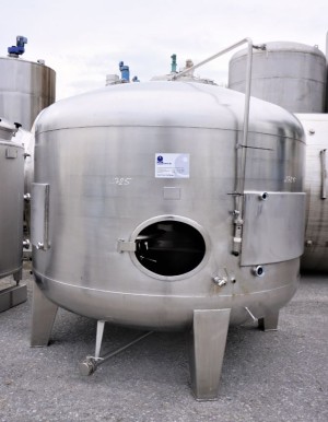 Behälter 7.226 Liter aus V2A, einwandig, temperierbar, gebraucht