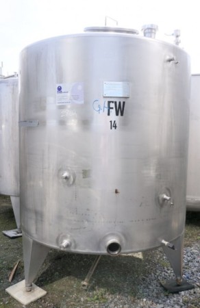Behälter 3.000 Liter aus V2A einwandig, gebraucht