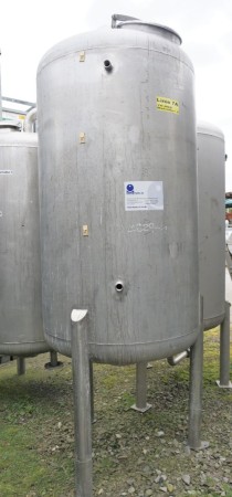 Behälter 1.300 Liter aus V4A einwandig, gebraucht