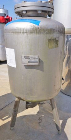 Druckbehälter 162 Liter aus V2A einwandig, gebraucht