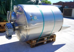 Behälter 2.000 Liter aus V2A, einwandig, gebraucht