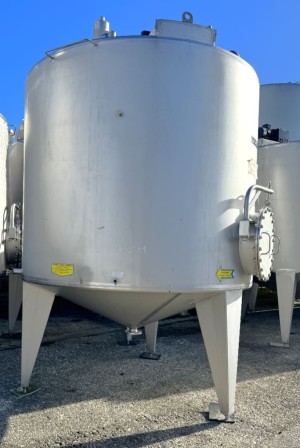 Behälter 10.000 Liter aus V4A, einwandig, gebraucht